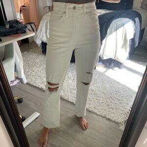 Madewell White Perfect Vintage Straight Jean